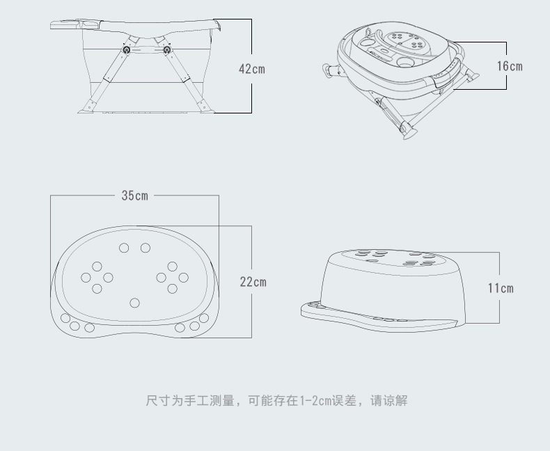 大号家用婴儿折叠浴盆儿童沐浴桶可坐宝宝洗澡盆泡澡桶家用盆详情9