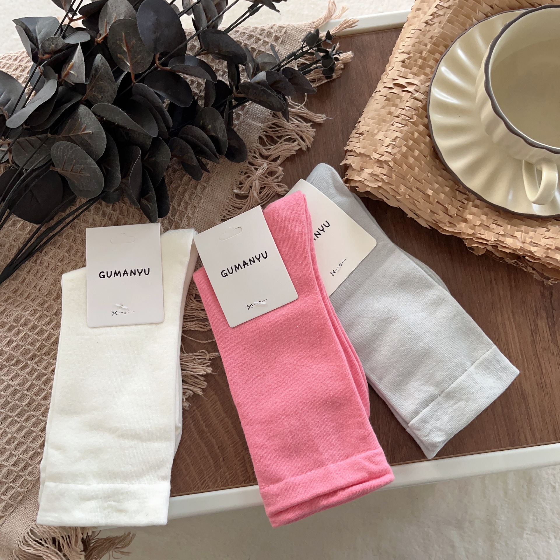 Calcetines blancos heap heap calcetines para mujeres medias de algodón ins calcetines de maré de luna calcetines para adultos mayores calcetines solteros de manga japonesa calcetines deshuesados pic 23
