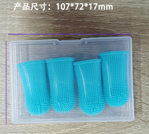 Pet cleaning products: Safe and durable silicone finger cots, dog oral cleaning, pet finger toothbrushes pic 5