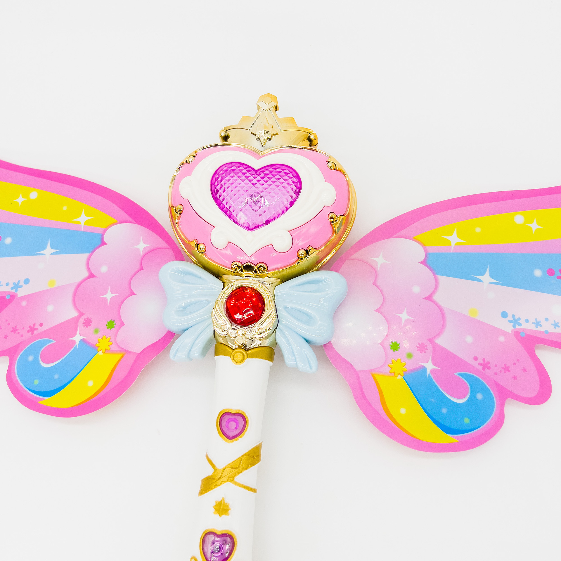 新款儿童声光魔法棒公主仙女手持泡泡机全自动吹泡泡女孩户外玩具详情4