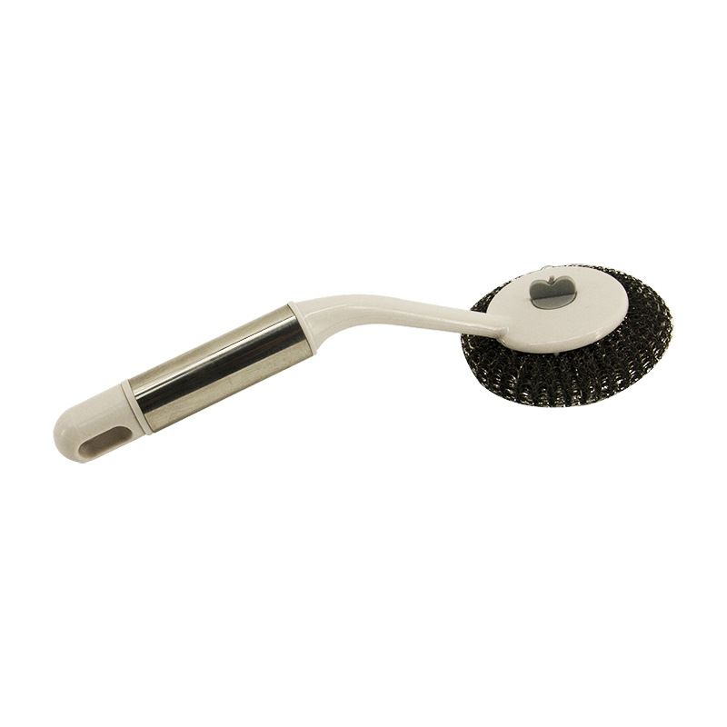 Wholesale of kitchen wall-mounted cleaning dishwashing brushes, stainless steel wire and plastic pot washing brushes pic 5