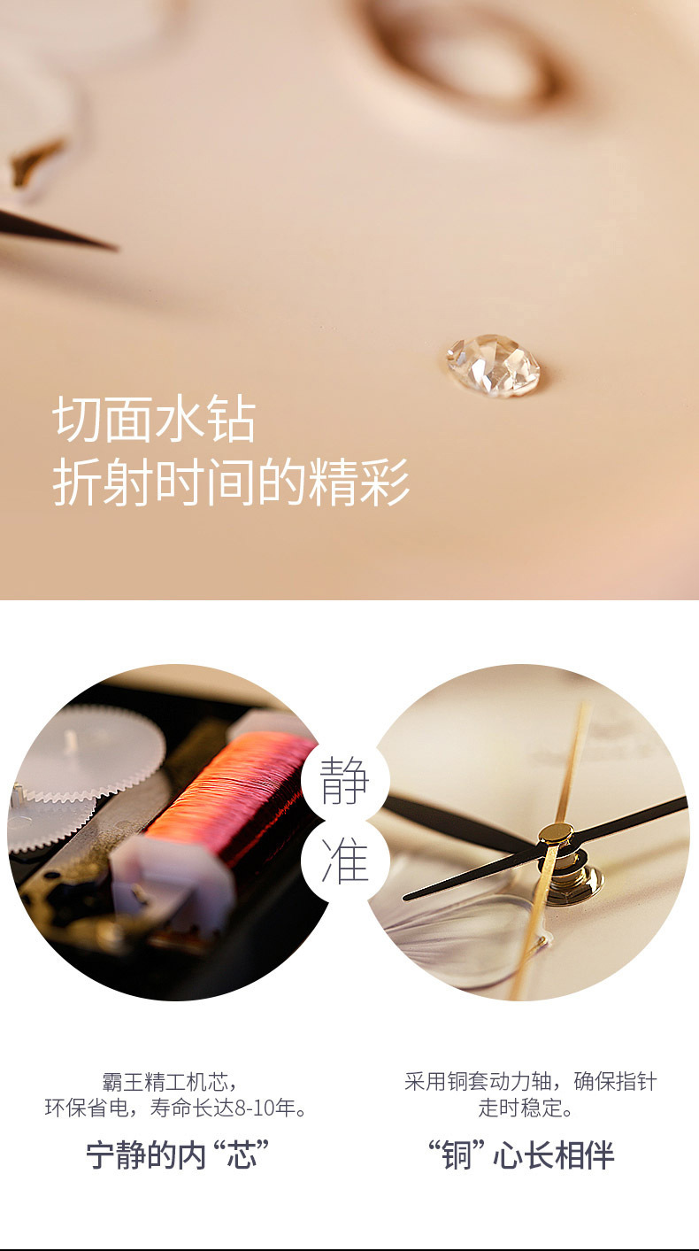Fuxiao decoración reloj de pared creativo reloj de pared diy puro reloj de pared pintado a mano amazon cross-border e-commerce productos relojes al por mayor pic 13