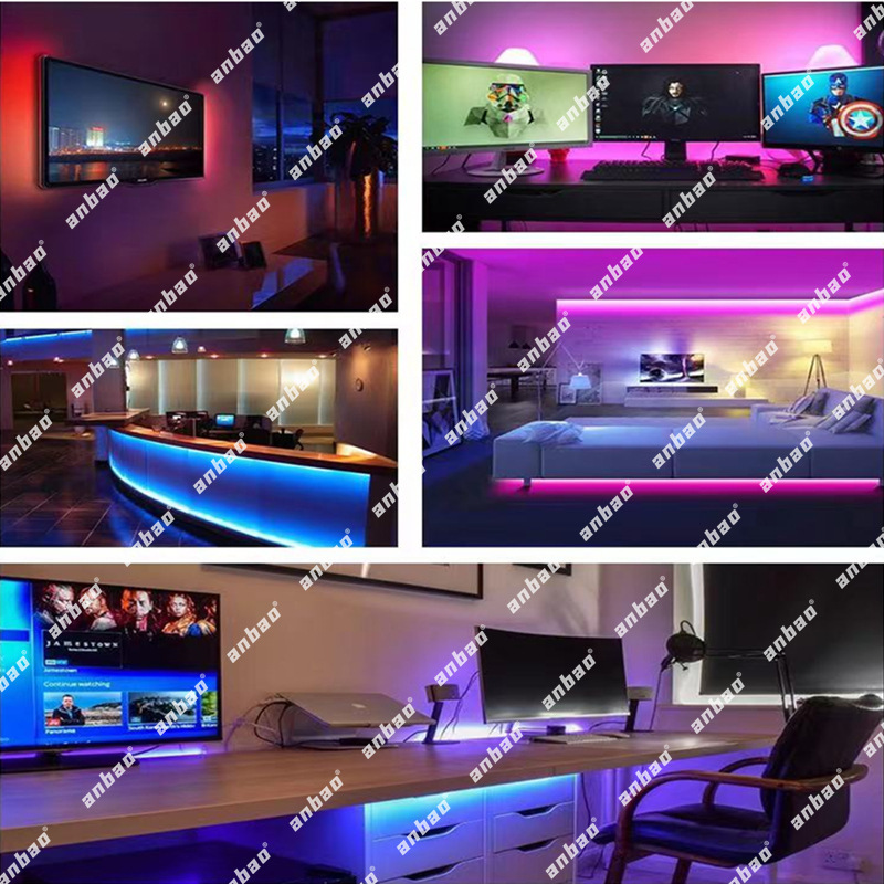 2835 5050USB charging background light strip RGB color light remote control background light strip light Ambient light pic 6