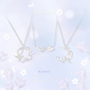 BaObAo原创设计s925纯银莫桑钻贺年小甜心红色爱心显白本命年项链详情10