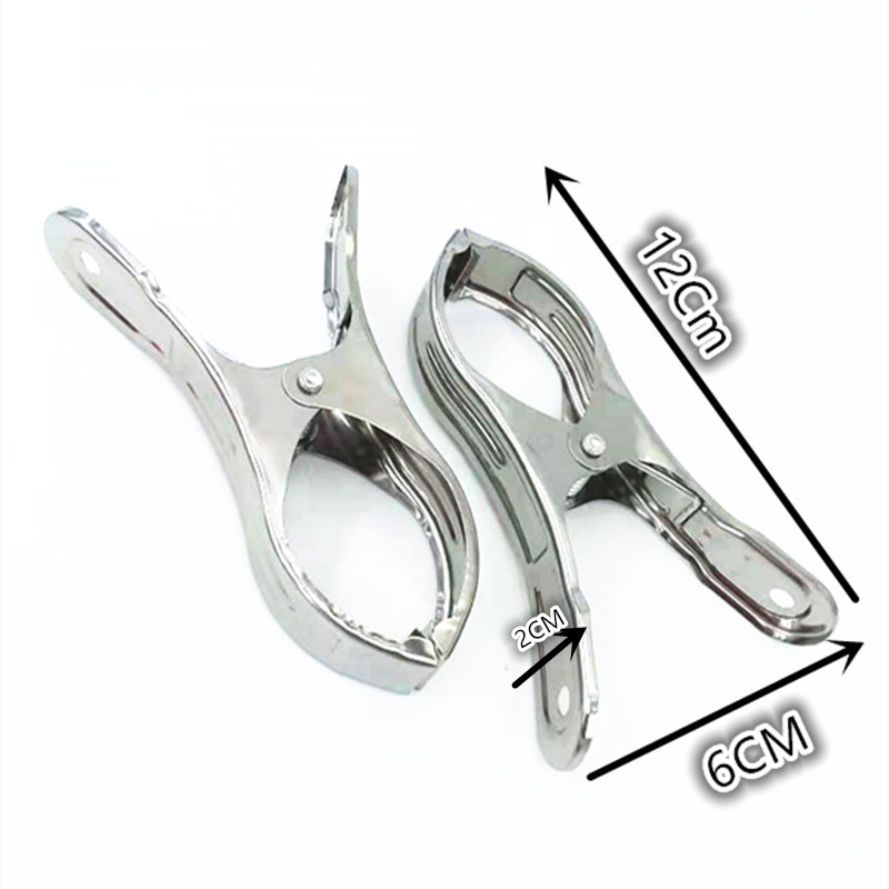 The manufacturer supplies large-sized 2-piece stainless steel clamps and opening clips for wholesale at a two-yuan store pic 6