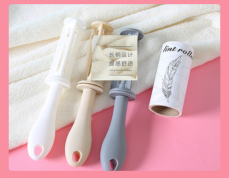 The detachable roller type hair remover is suitable for removing bristles and dust from clothes. It can replace the dust-removing paper with a 60-tear bristle remover pic 8
