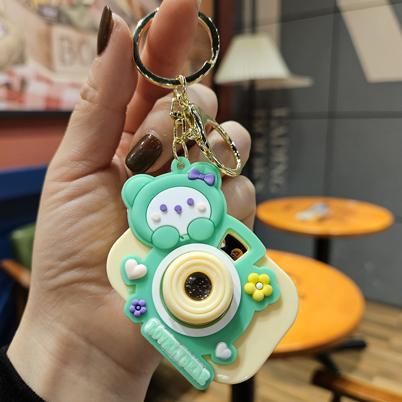 卡通眼镜牛仔裤狗狗投影相机钥匙扣汽车包包钥匙链挂件网红小礼品详情22