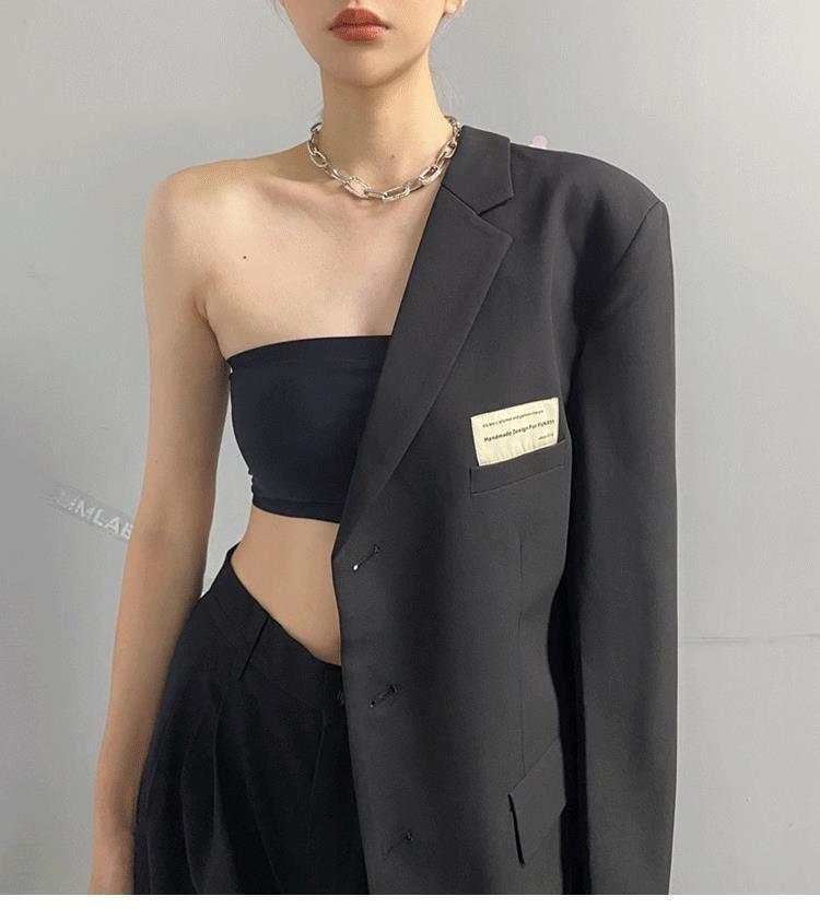 2022秋季新款西装外套女上衣时尚设计感韩版oversize休闲西服宽松详情1