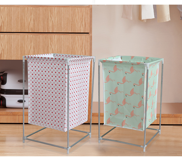 Y109-6663 Home storage non-woven fabric dirty clothes waterproof storage basket, clothes and toy storage basket, laundry basket pic 11