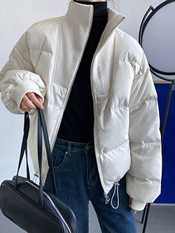 Luxi 2022 New Design sense stand-up collar short Down jacket for petite women 90, white duck down jacket Y33 pic 7