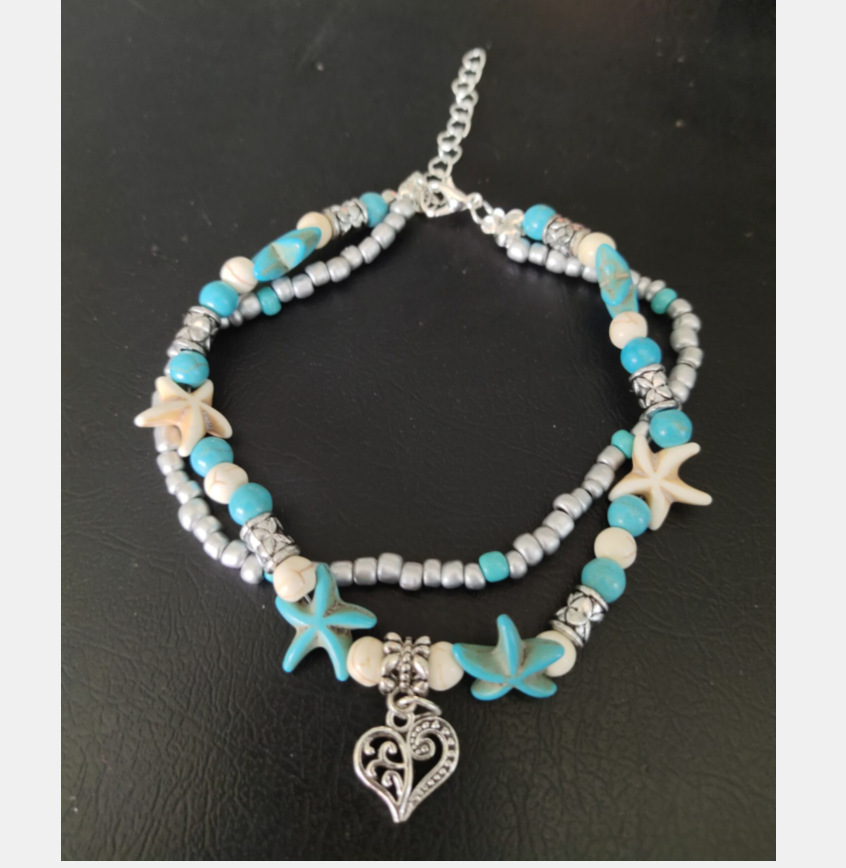 欧美跨境外贸脚饰乌龟脚链吊坠贝壳海星瑜伽沙滩情侣套装脚饰现货详情12