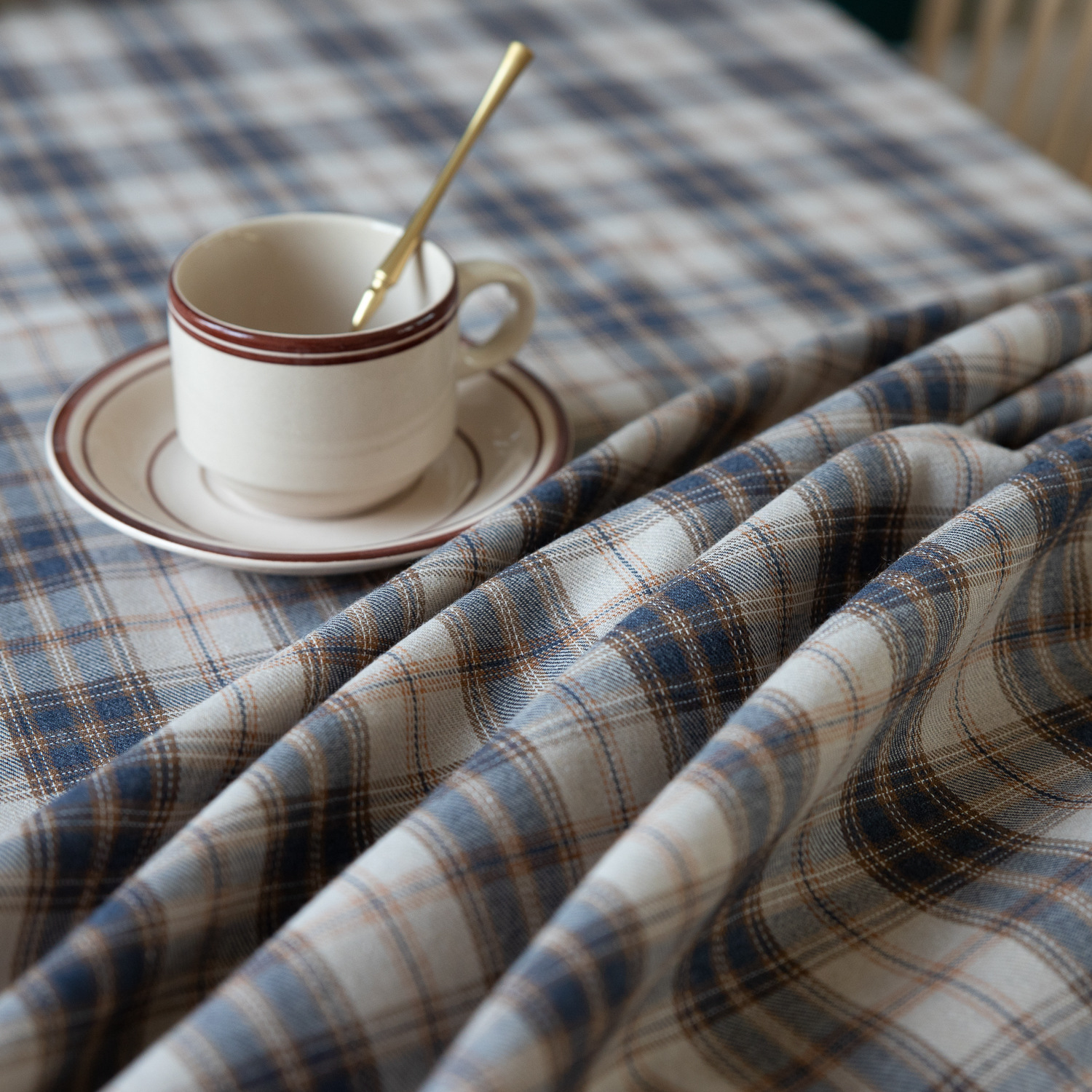 American green checkered table fabric Christmas Day Amazon rectangular atmosphere decoration tablecloth manufacturer, South Korea pic 43