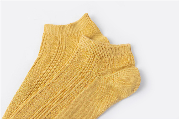 双针女士船袜 纯色日韩系学院风浅口女袜子全棉纯色百搭低帮棉袜详情25