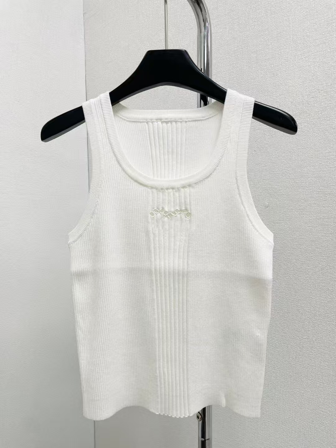 高定小香风双C镂空针织衫短袖25年早春新款修身显瘦百搭短款T恤女详情21