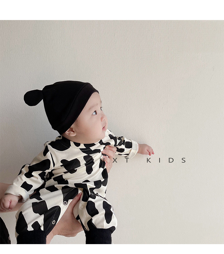 Sombrero de bebé estilo de otoño ins coreano recién nacido bebé súper moe puede cuidar halomen otoño e invierno oso manga gorro marea pic 9