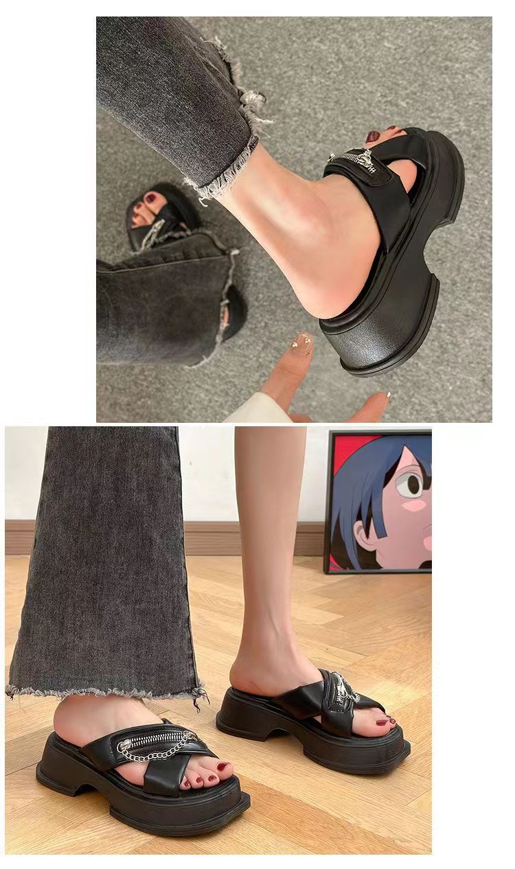 现货厚底高跟拖鞋女夏季外穿2024年时尚凉拖松糕底增高女露趾拖鞋详情2