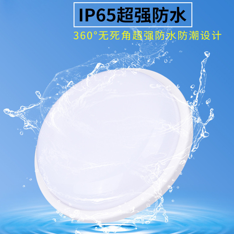 Wholesale of led moisture-proof lamps for three-proof outdoor courtyard, balcony and corridor human-sensing sound and light controlled ceiling lamps pic 1
