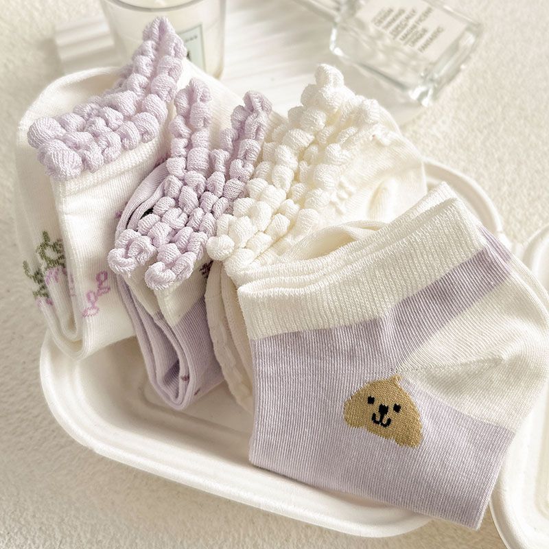 袜子地摊一件代发船袜女春夏花边短袜低腰浅口可爱少女学生袜百搭休闲潮袜一件代发详情4