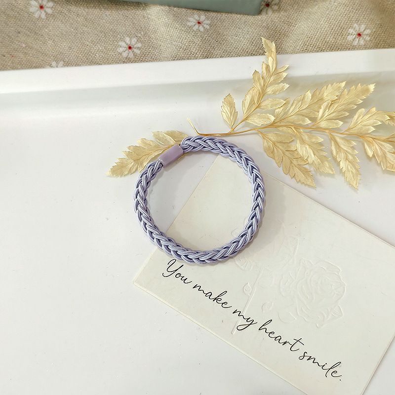 The basic hair band is highly elastic and durable. It can be used to tie a ponytail or hair. There are rubber bands, leather straps, hair ties, and leather straps for women. New style for 2025 pic 12