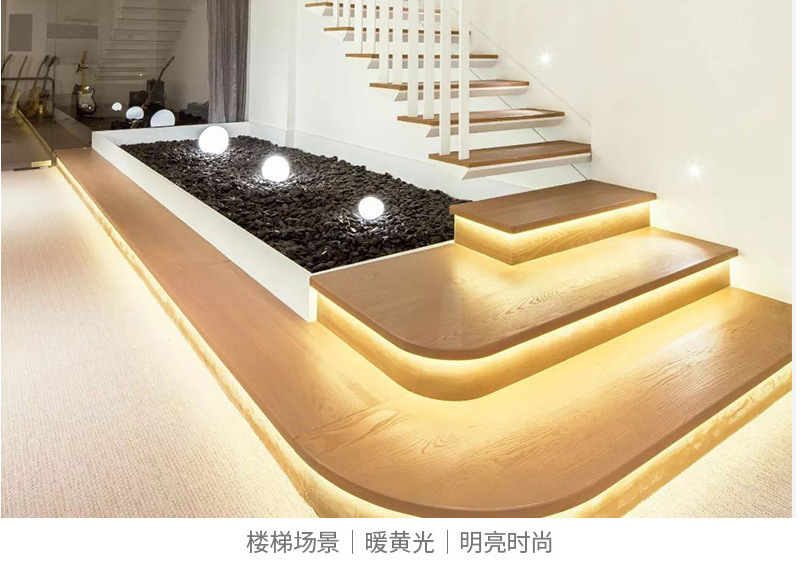 12v2835 light strip, high-brightness 24v low-voltage light strip, 120 light strip, high color rendering index 5000k soft light strip pic 5