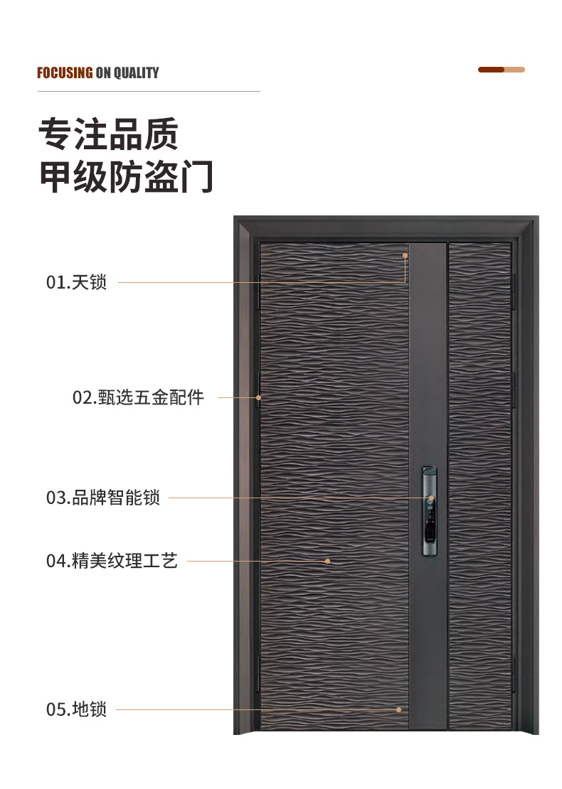 韩式不锈钢门 别墅庭院防盗门不锈钢门 入户门铝精雕门厂家批发详情8