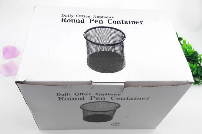 C1514 Iron round pen holder, iron mesh pen holder, office supplies wholesale Yiwu 2-yuan store, two-yuan store pic 7