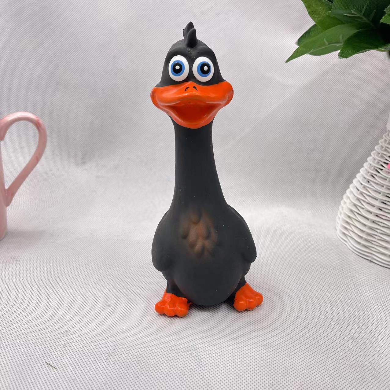 Latex self-heating, strange sound duck teeth grinding and cleaning, stress-relieving wonder dog toy pic 2