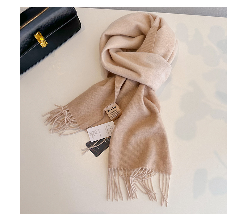 2023流苏拼色羊毛围巾双面披肩两用情侣外搭保暖围脖冬详情29