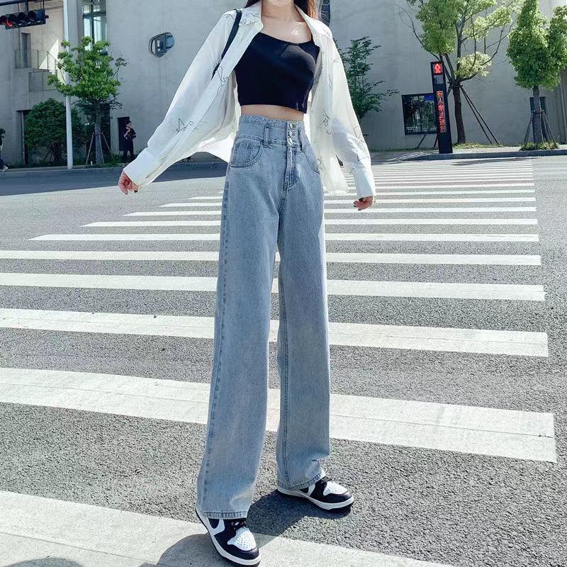 女装小整款阔腿裤拖地裤
