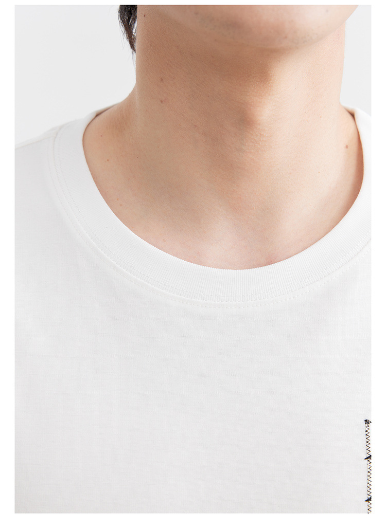 速干冰丝棉 圆领刺绣凉感短袖t恤男2024夏季新款微宽松半袖体恤衫详情21