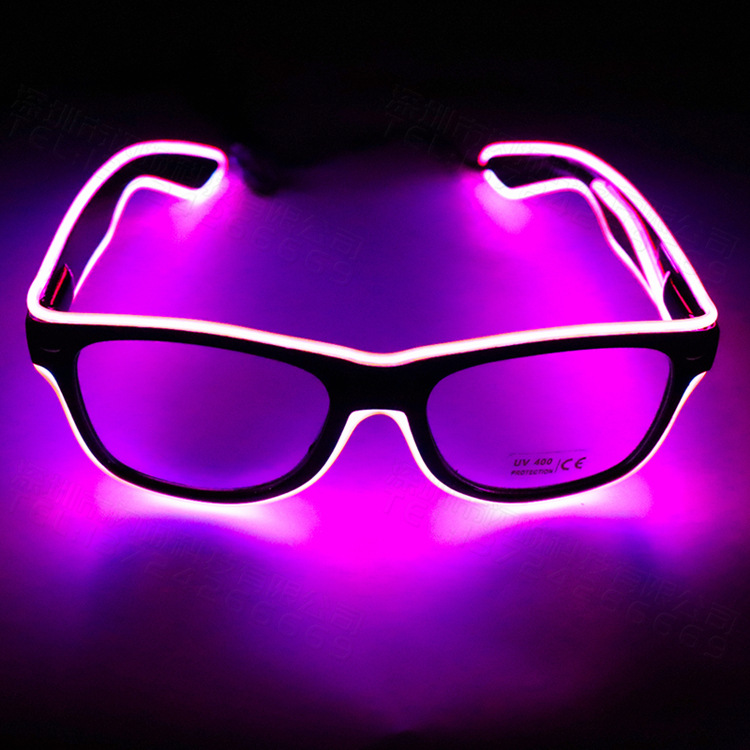 Illuminated Glasses, LED rice nails, voice-controlled bar party gifts, music night club atmosphere supplies, Neon Glasses pic 83