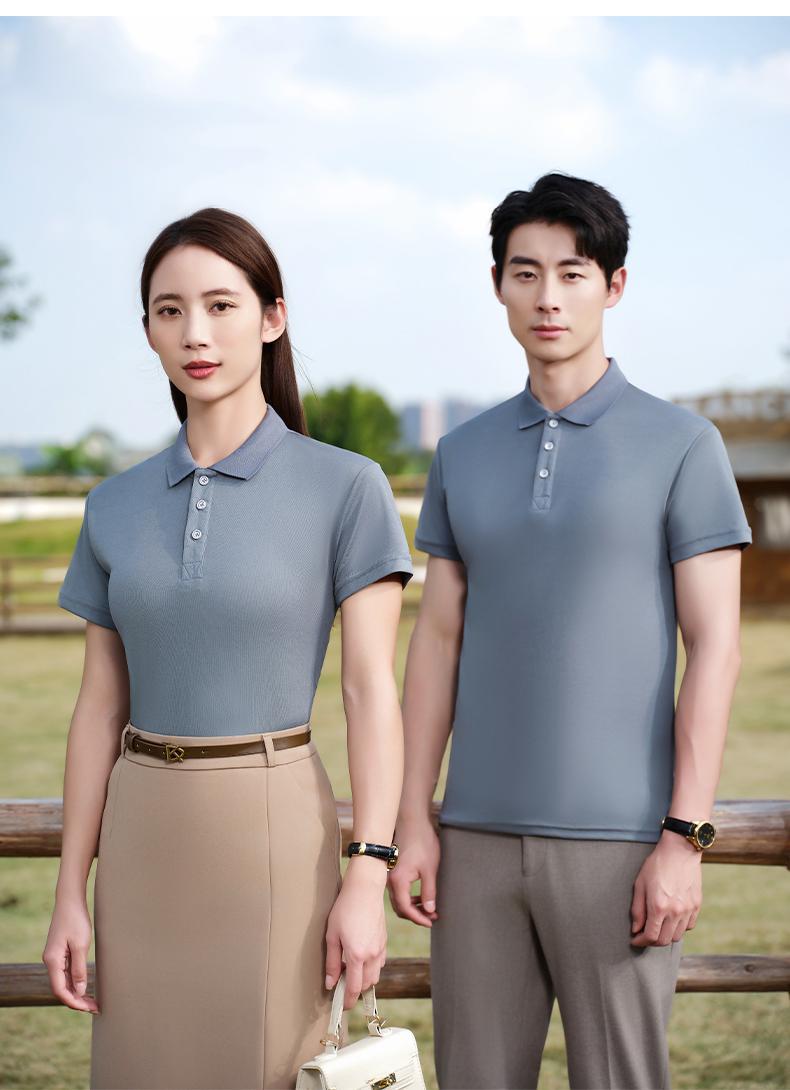 翻领polo衫定制t恤短袖工作服广告衫团体文化衫印字logo刺绣批发详情17