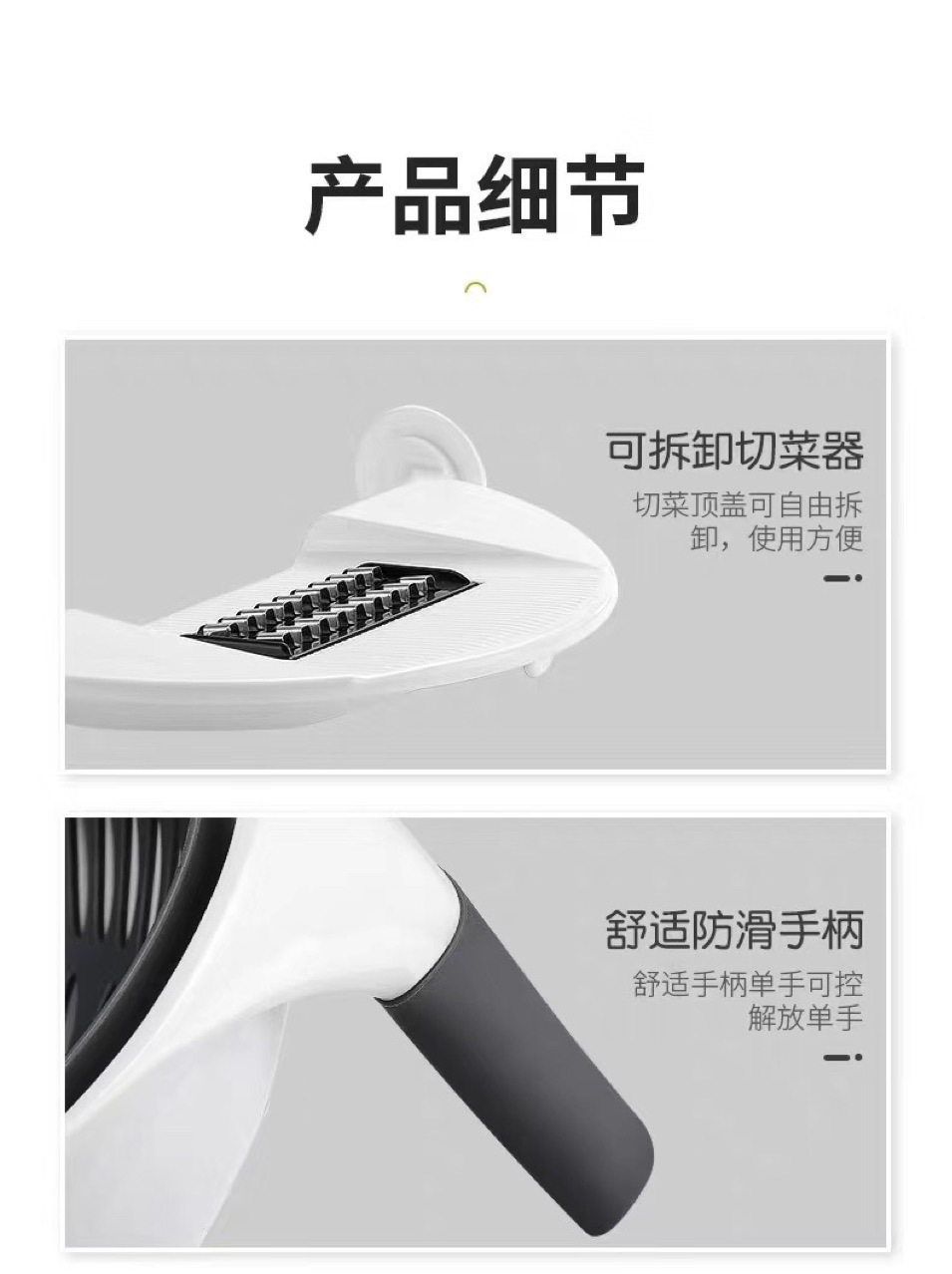 创意厨房小工具 新款多种功能九合一沥水篮 切菜器家用 厨房用品详情2