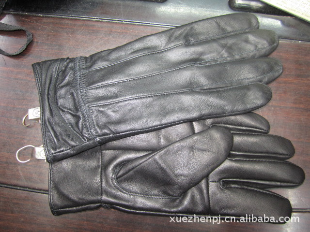 Cross-border genuine leather gloves for men, cyclists, students, Korean version, warm, fleece, thickened cotton, waterproof for driving and riding electric bikes pic 19