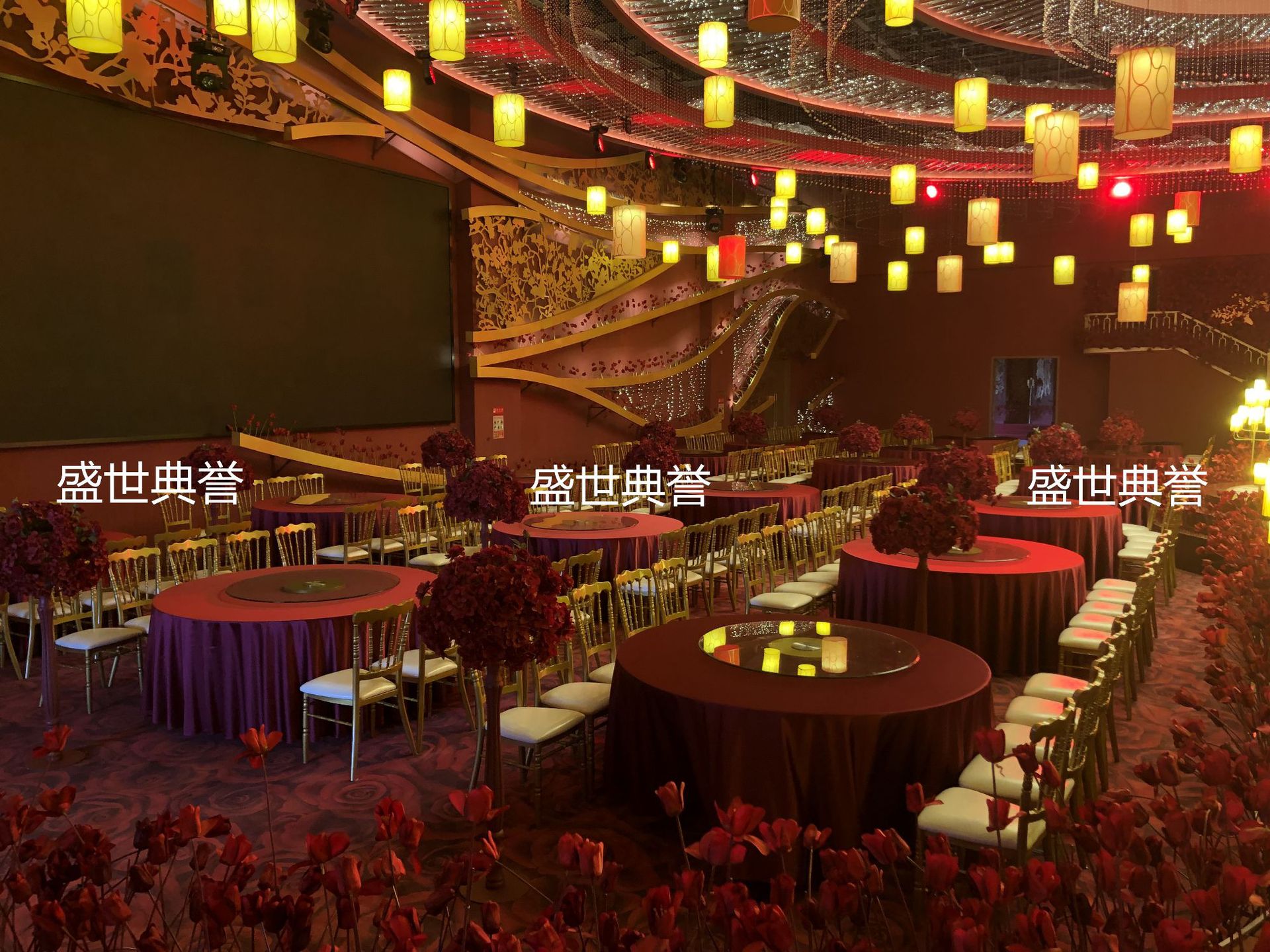 Ningbo star hotel banquet hall dining tables and chairs, banquet center catering furniture, theme wedding bamboo joint chairs, castle chairs pic 15