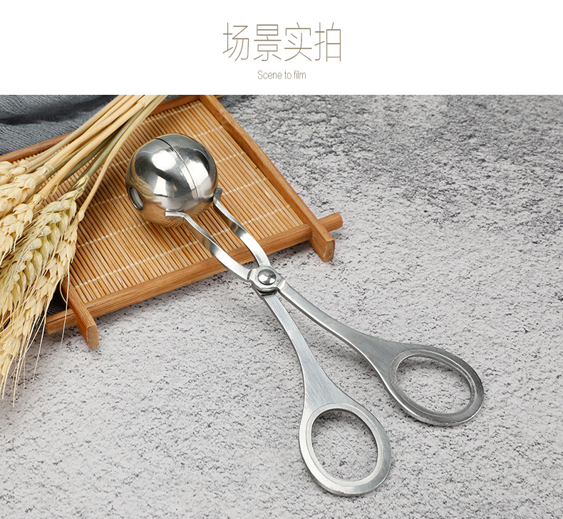 Stainless steel 304 meatball tongs, meatball makers, food tongs, meatball makers, household soup ball tongs, kitchen tools pic 16