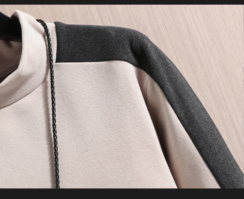 2022 Autumn/Winter new double-sided German fleece long-sleeved T-shirt for men, Korean-style trendy fleece hoodie, casual top for men pic 45