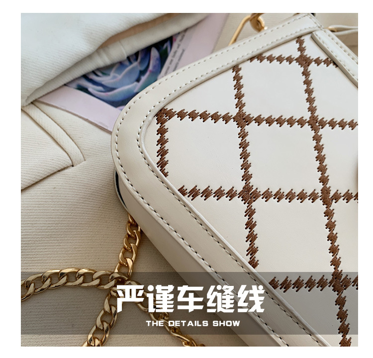 夏季包包女2021新款潮时尚链条腋下包法棍包法国小众百搭斜挎包详情3