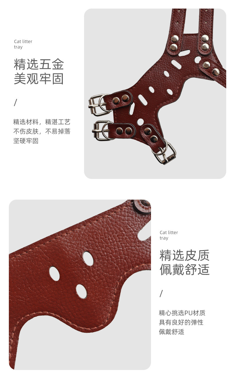 Pet muzzles for safe and anti-biting when going out. High-quality and durable dog muzzles that prevent barking and barking. Pet muzzles pic 6
