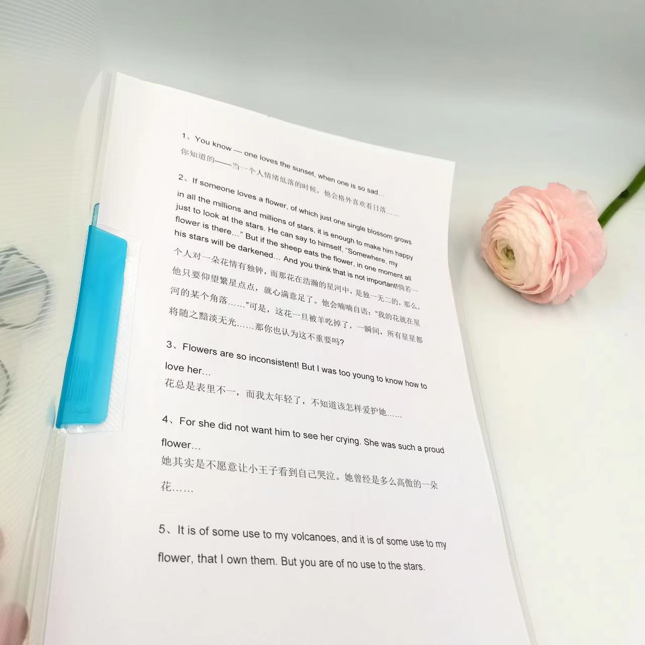 A4 Rotating clip, Morandi water drop pull rod clip, thickened pull rod clip, large-capacity student storage office folder pic 6