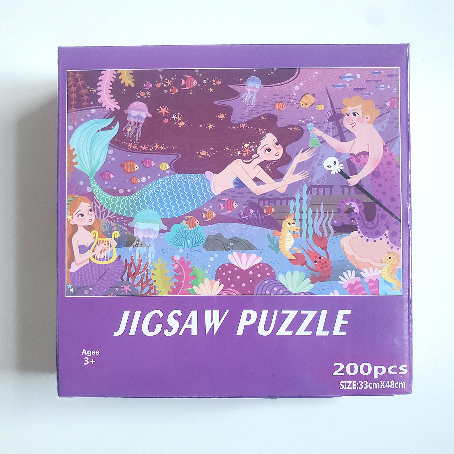 200片库存提高儿童益智力玩具创意平面拼图33 48cm地摊批发详情6