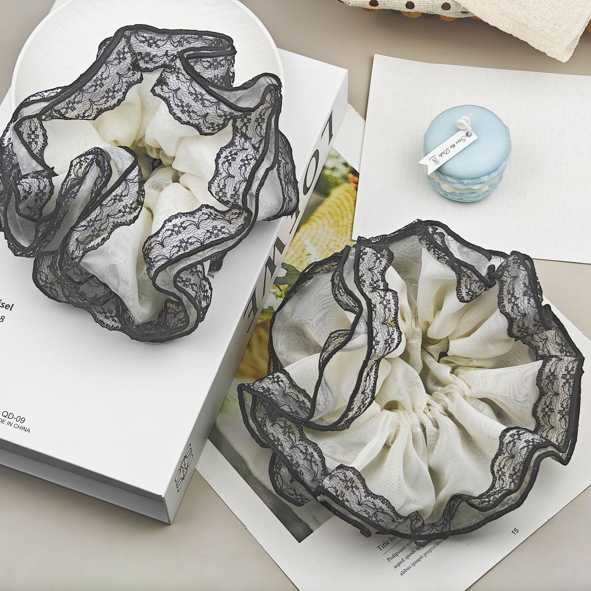 Korean-style large intestine hair band for women, high-end look, high appearance level, ins school style hair band, sweet style, fashionable rubber band hair accessory pic 39