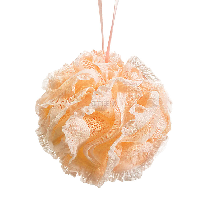 Bath ball manufacturer recommends a new Korean version 60g large lace-trimmed soft bath flower bath ball. Various styles can be customized pic 11