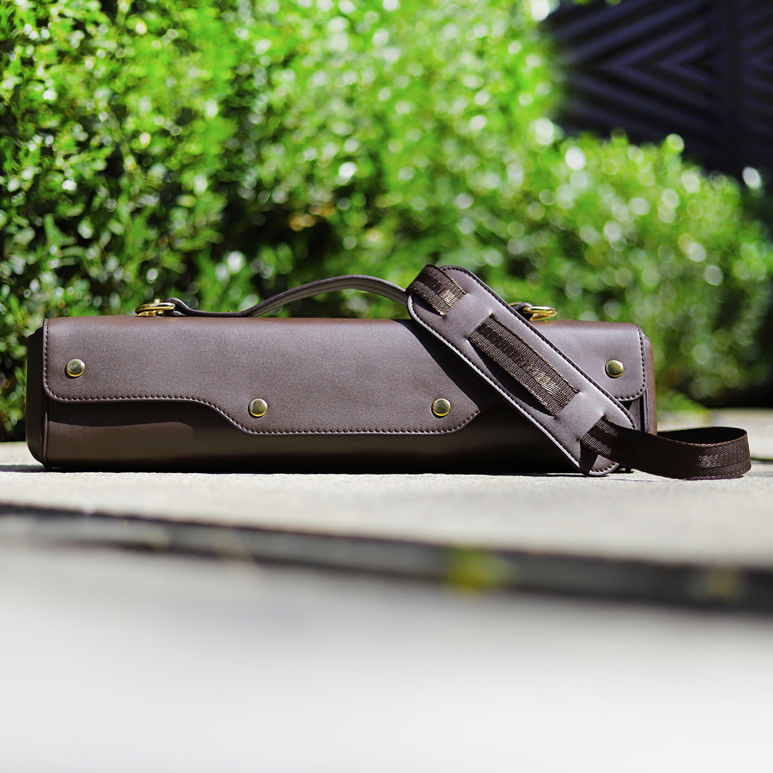 Woodwind instrument flute bag, portable shoulder bag, handbag, leather bag, flute storage box, 16 holes, 17 holes pic 3