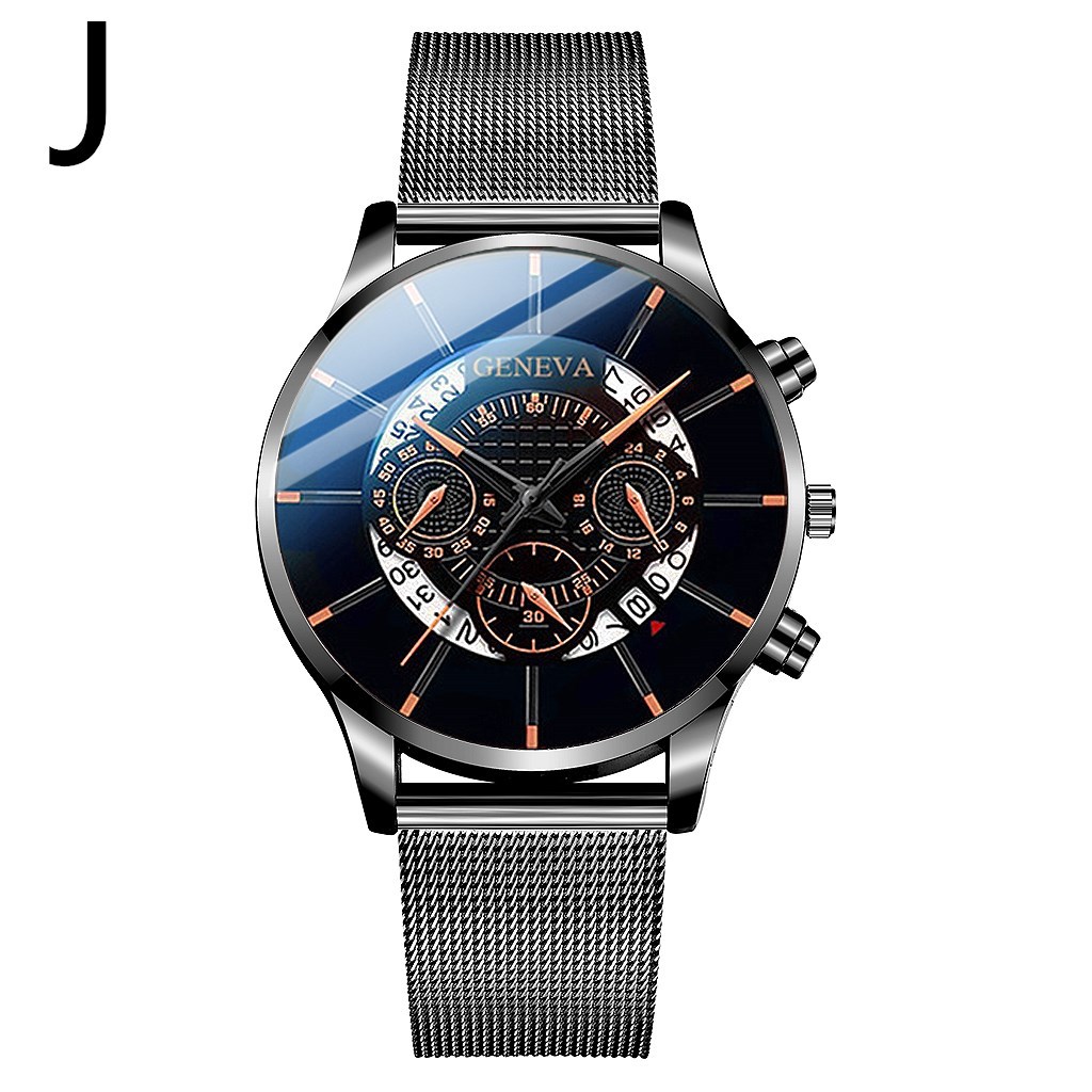 Aliexpress best-selling alloy mesh band watch, ultra-thin mesh band multi-functional casual steel band quartz watch for men pic 11