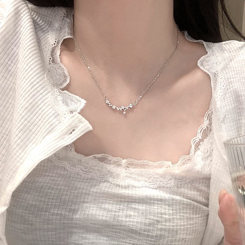 s925银轻奢项链百搭潮锁骨链女蝴蝶简约小众高级感气质毛衣链饰品详情11