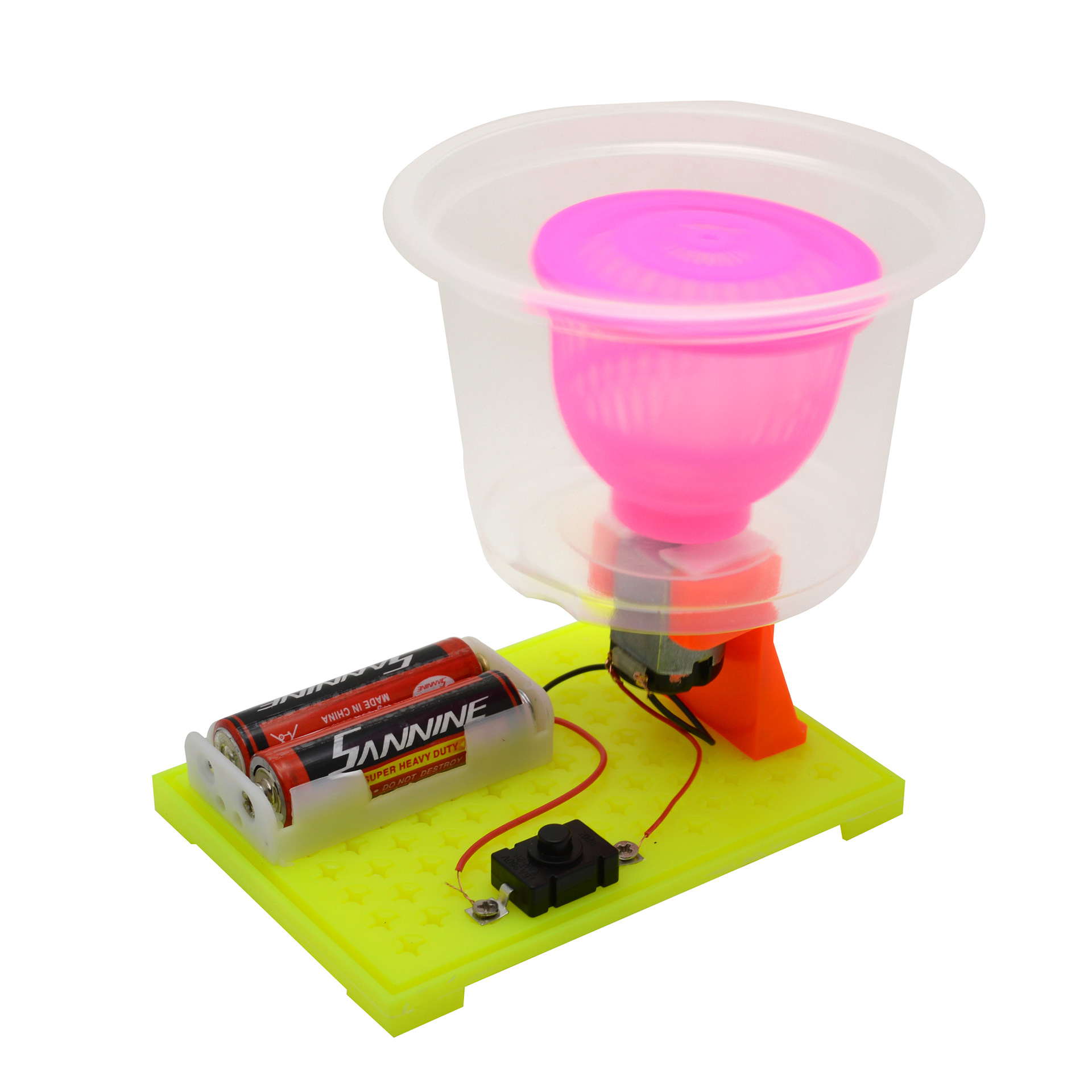 Maker centrifugal force Experiment DIY assembly Electric spin dryer Popular Science Physics Experiment Magical Dynamic practice pic 5