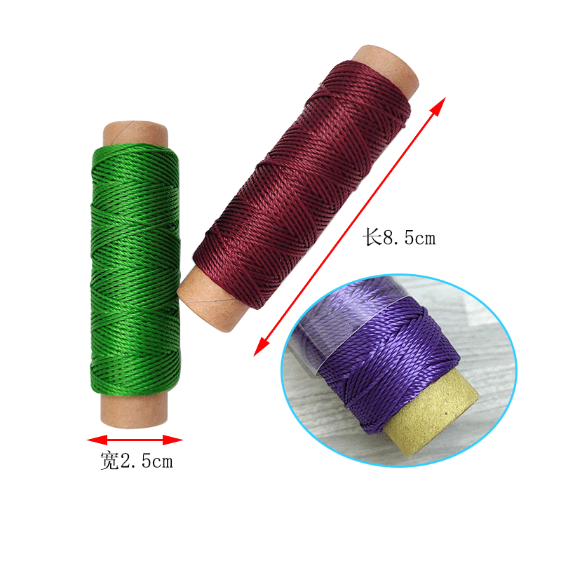 Tianfeng brand 840D polyester high-strength thread, luggage thread, leather hand-stitched thread, DIY sewing gold thread, in stock for wholesale pic 3