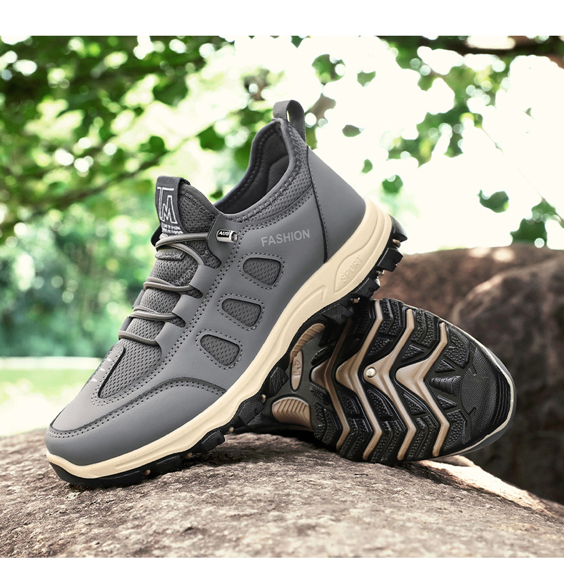男鞋2024春秋新款透气舒适休闲软底运动鞋代发中老年户外登山鞋男详情22