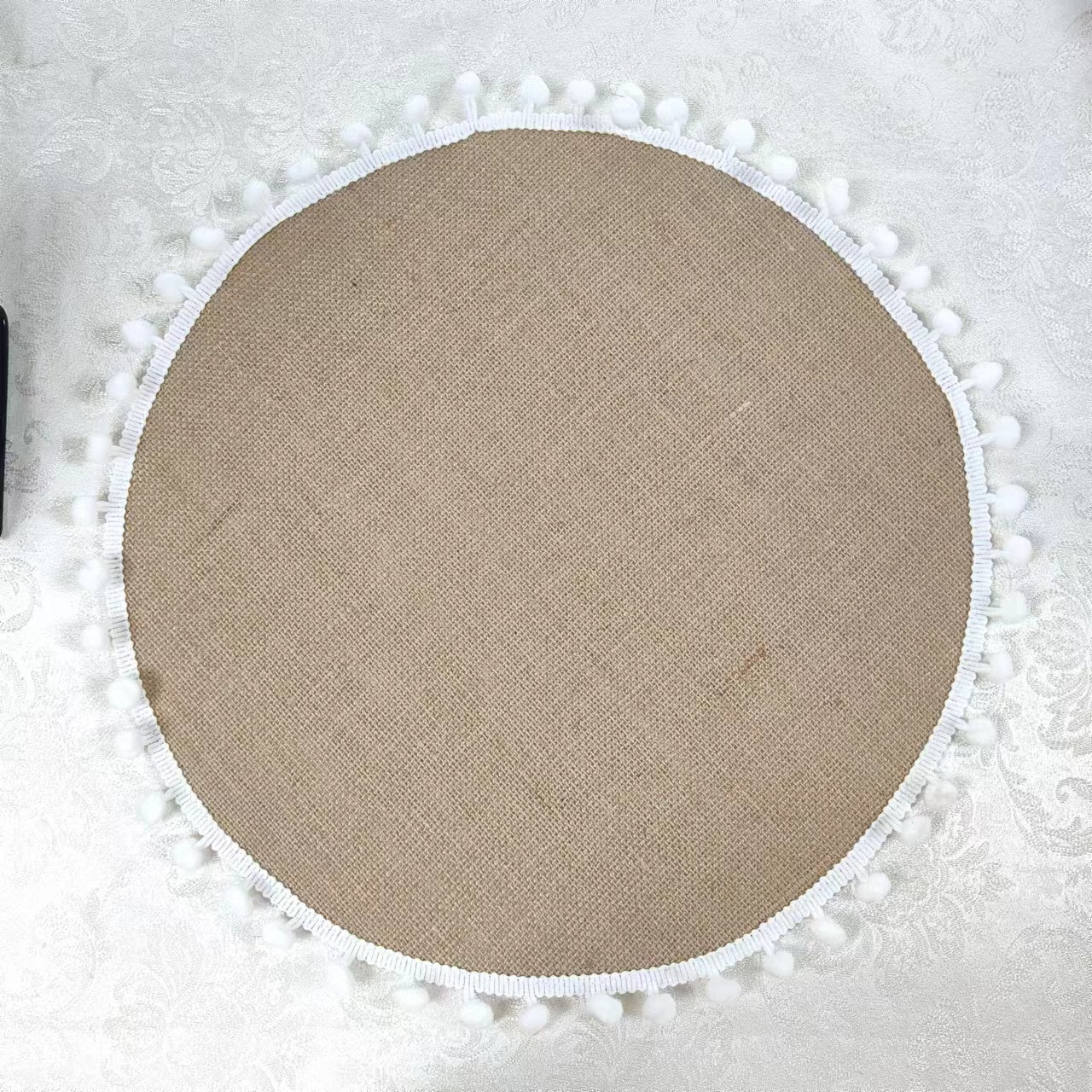 Soft Bohemian round tassel tableware, placemats, heat-insulating and heat-resistant dining table, pp ethnic style pilling, simple and elegant pic 9